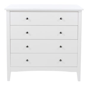 Kamuy Wooden Chest Of 4 Drawers In White