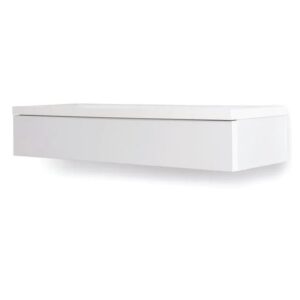 Narva Wooden Floating Dressing Table With 1 Drawer In White