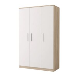 Oxnard Wooden Wardrobe With 3 Doors In Sonoma Oak