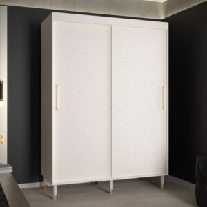 Metz I Wooden Wardrobe With 2 Sliding Doors 150cm In White