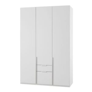 New York Wooden 3 Doors Wardrobe In White