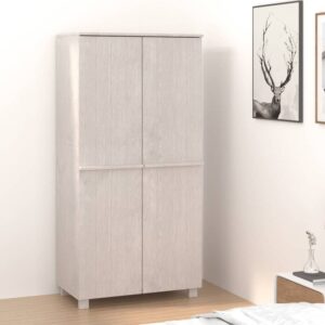 Hull Wooden Wardrobe With 2 Doors In White