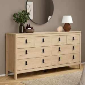 Bellevue Wooden Dressing Table With 8 Drawers In Oak