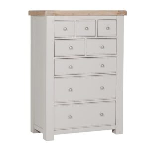 Dawson Wooden Chest Of 8 Drawers Tall In Taupe