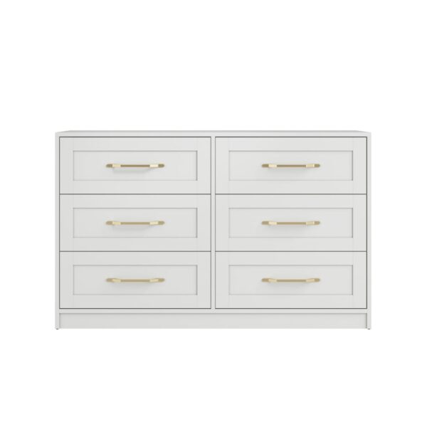 Allen Wooden Chest Of 6 Drawers In White