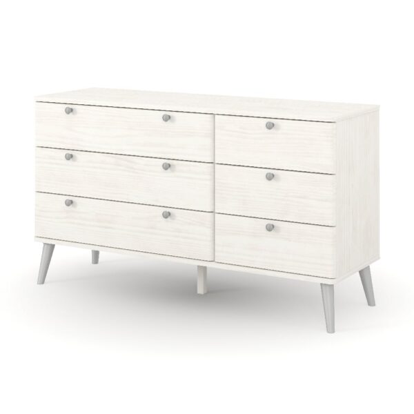 Avoch Wooden Chest Of 6 Drawers In White