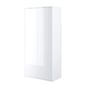 Clarion High Gloss Wardrobe With 2 Doors In White