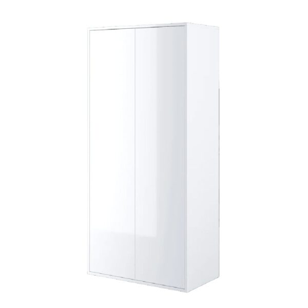 Clarion High Gloss Wardrobe With 2 Doors In White