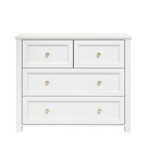 Iowa Wooden Chest Of 4 Drawers In White