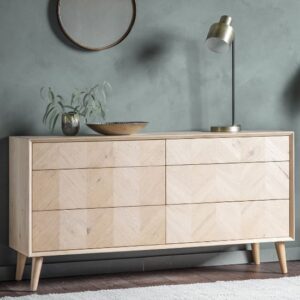 Manistee Wooden Chest Of 6 Drawers In Oak